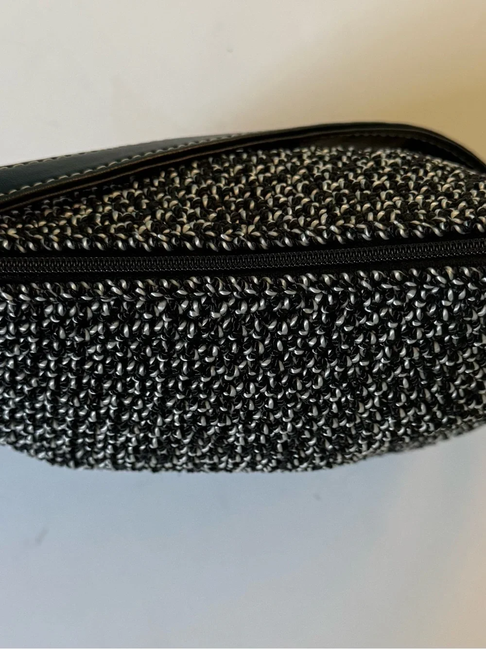 NWT The Sak Crocheted Hobo Sedona Mini Bag with Black Leather Trim